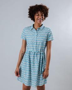 Sunset Short Dress Blue via Brava Fabrics