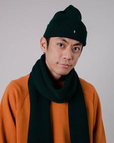 Waterfront Wool Scarf Green via Brava Fabrics
