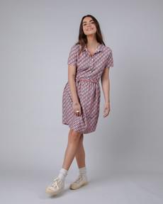 Tiles Short Dress Pink via Brava Fabrics