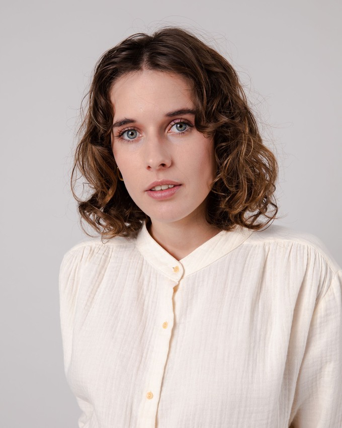 Bubble Mao Regular Blouse Ecru from Brava Fabrics