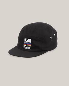 Kodak 5 Panel Cap Black via Brava Fabrics