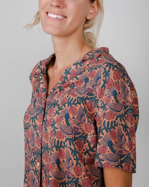 Asis Percales Passerine Aloha Blouse from Brava Fabrics