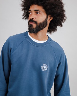 Asis Percales Tigris Sweatshirt Blue from Brava Fabrics