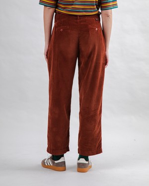 Corduroy Pleated Pants Copper from Brava Fabrics