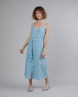 Stripes Long Dress Blue from Brava Fabrics
