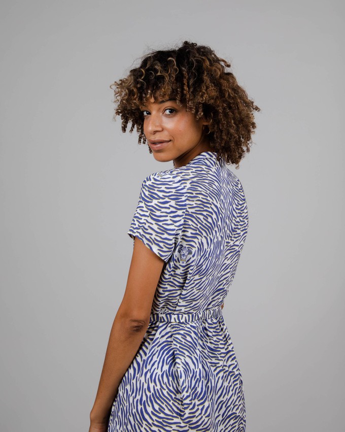 Asis Percales Tiger Short Dress White from Brava Fabrics