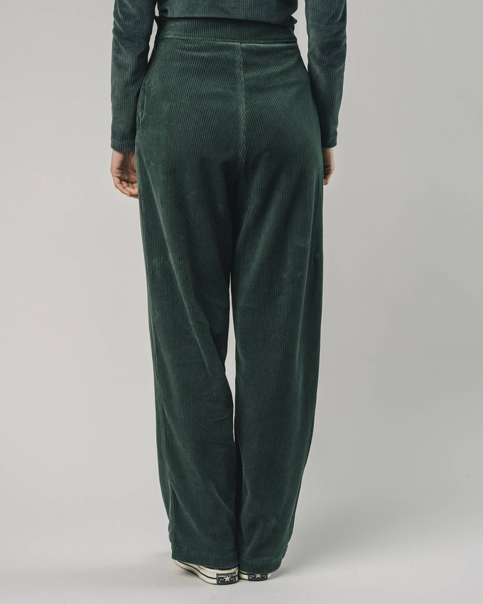 Corduroy Oversized Pants Forest Green from Brava Fabrics