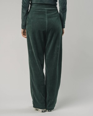 Corduroy Oversized Pants Forest Green from Brava Fabrics