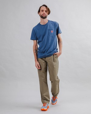 Brava Gum Label T-shirt Indigo from Brava Fabrics
