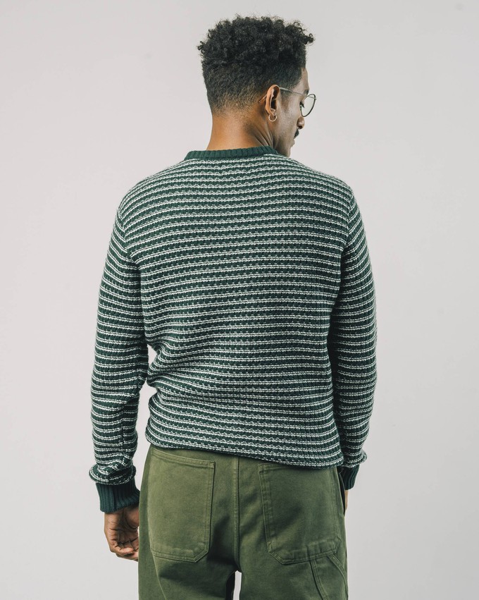 Stripes Sweater Dark Green from Brava Fabrics