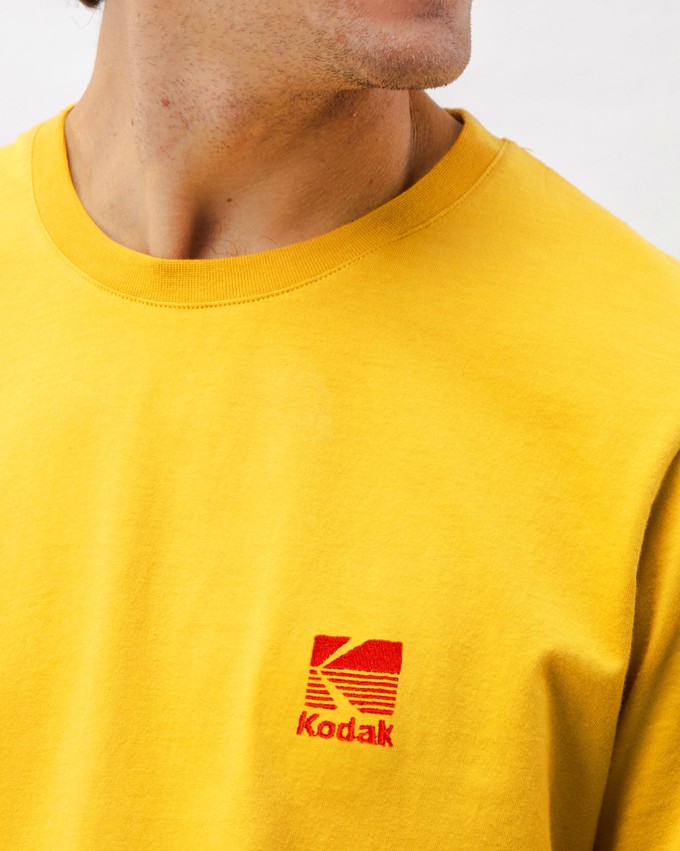Kodak Logo T-shirt Yellow from Brava Fabrics