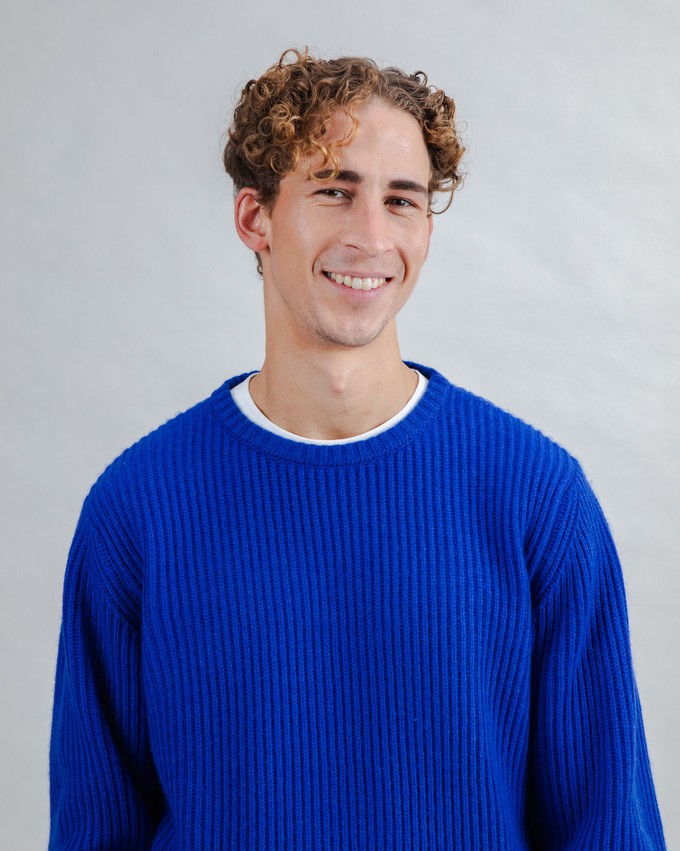 Wool Sweater Blue Klein from Brava Fabrics