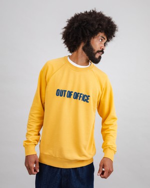 Out of Office Cotton Sweatshirt Yellow from Brava Fabrics