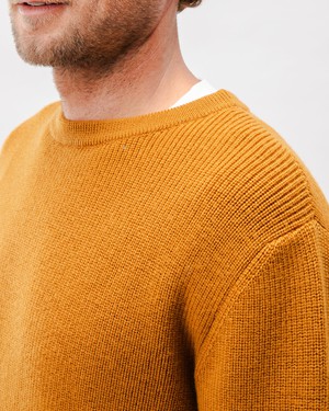 Waterfront Wool Sweater Mustard from Brava Fabrics