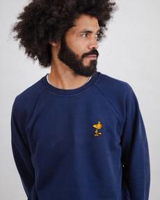 Peanuts Woodstock Sweatshirt Navy via Brava Fabrics