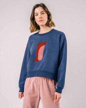 Penguin Sweatshirt Indigo from Brava Fabrics