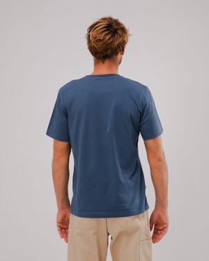 Out of Office Cotton T-shirt Blue from Brava Fabrics