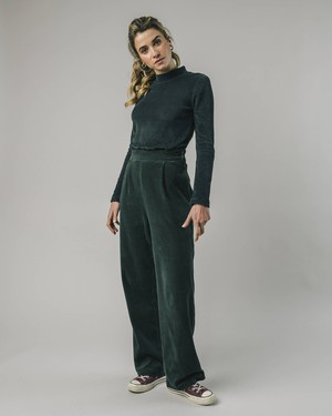 Corduroy Oversized Pants Forest Green from Brava Fabrics