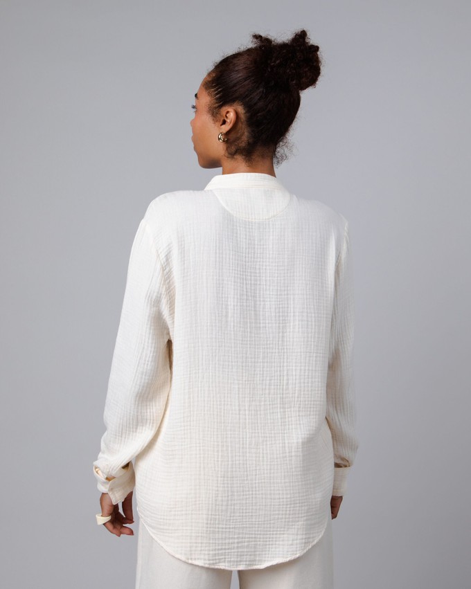 Bubble Mao Regular Blouse Ecru from Brava Fabrics