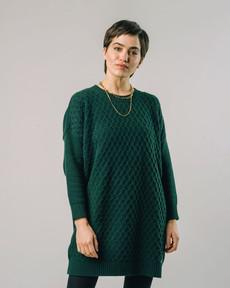 Knitted Dress Dark Green van Brava Fabrics