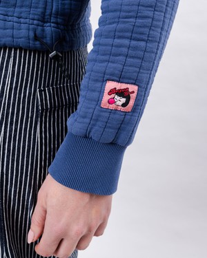 Brava Gum Quilt Sweatshirt Indigo from Brava Fabrics