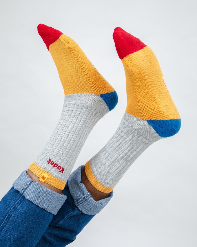 Kodak Block Ribbed Socks from Brava Fabrics
