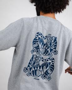 Asis Percales Tigris Sweatshirt Grey via Brava Fabrics