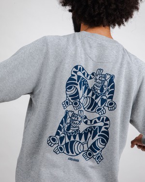 Asis Percales Tigris Sweatshirt Grey from Brava Fabrics