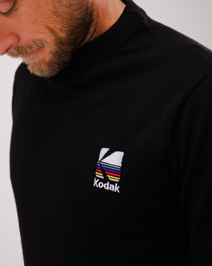 Kodak Logo Wool Sweater Black from Brava Fabrics