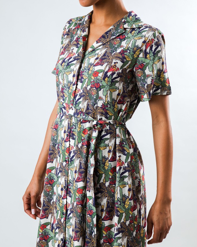 Helios Long Dress Ecru from Brava Fabrics
