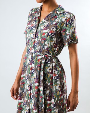 Helios Long Dress Ecru from Brava Fabrics
