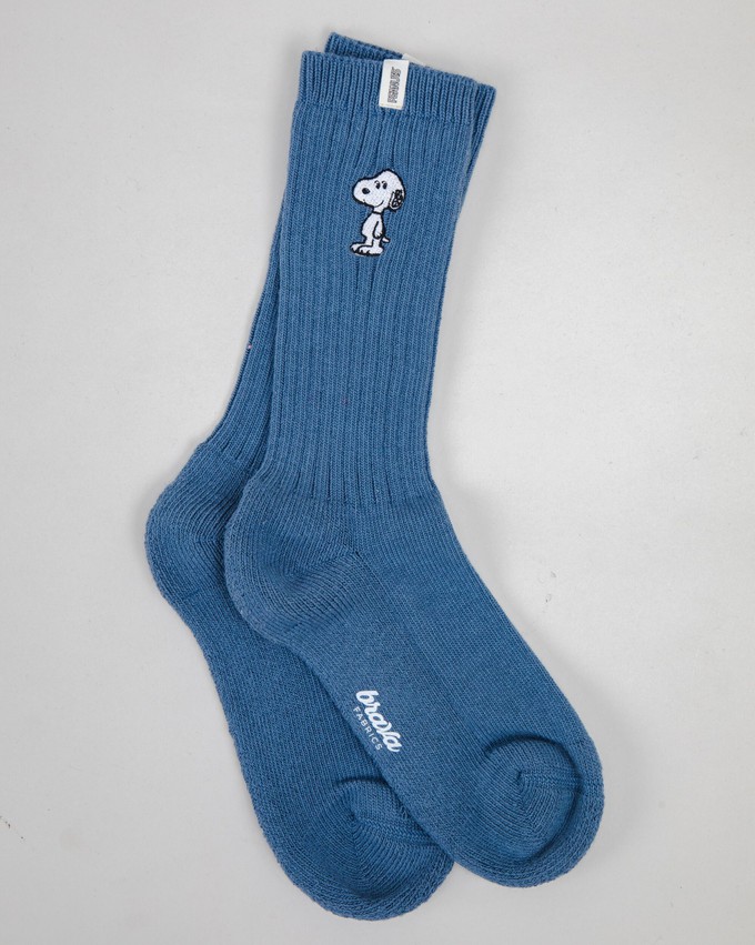 Peanuts Snoopy Socks Blue from Brava Fabrics