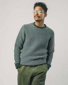Stripes Sweater Dark Green van Brava Fabrics