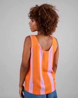 Color Block Tank Top Orange from Brava Fabrics