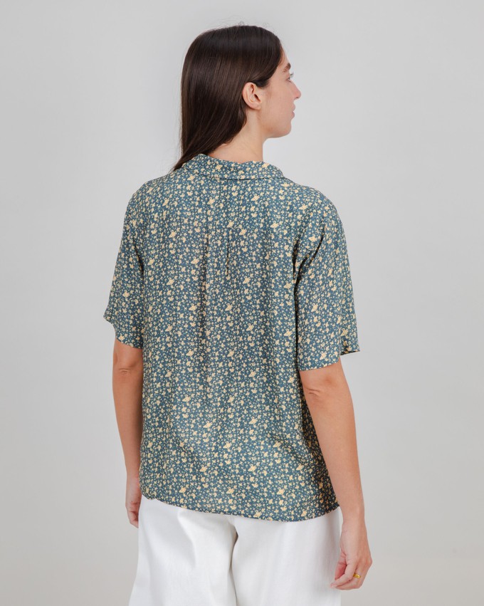 Peanuts Woodstock Aloha Blouse Navy from Brava Fabrics