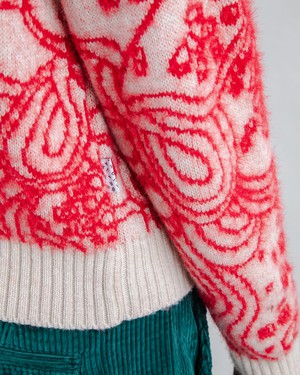 Cropped Sweater Noodles Jacquard from Brava Fabrics
