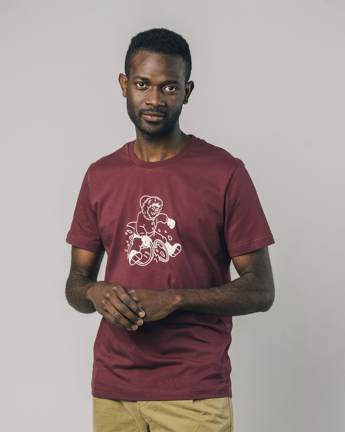 Sleigh T-Shirt Dark Porto from Brava Fabrics