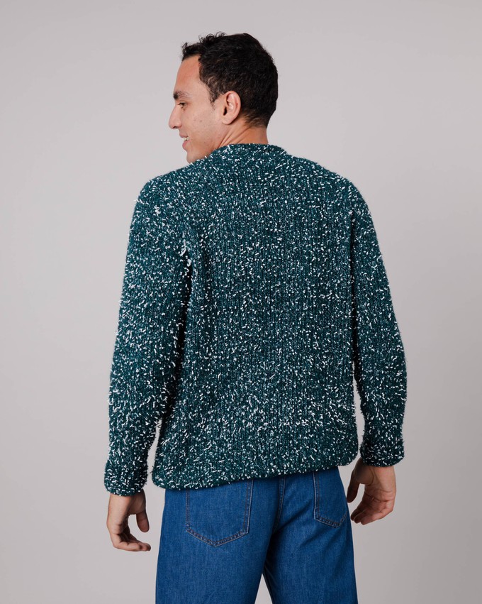 Two Tones Wool Sweater Green from Brava Fabrics