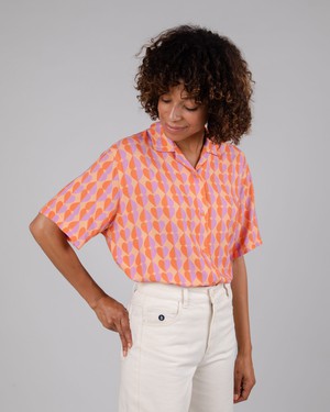 Gummie Aloha Blouse Coral from Brava Fabrics Gummie Aloha Blouse Coral from Brava Fabrics