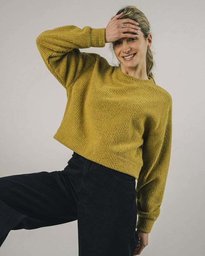 Cropped Sweater Mustard from Brava Fabrics Cropped Sweater Mustard from Brava Fabrics