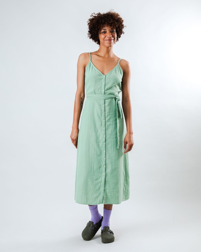 Bubble Strap Dress Light Green from Brava Fabrics