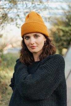 Muts N°1 – DutchMerino (S-Okergeel) via BROL - Bewust Breigoed