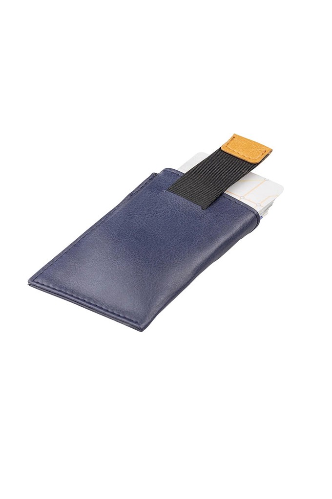 Slim Vegan Card holder -  Blue/Camel from CANUSSA