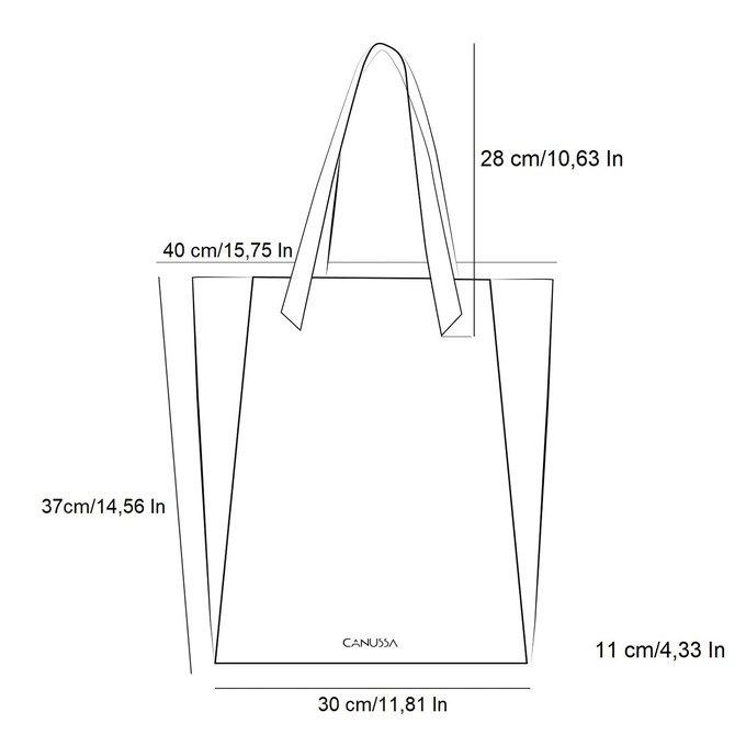 Basic shoulder bag - Stone from CANUSSA