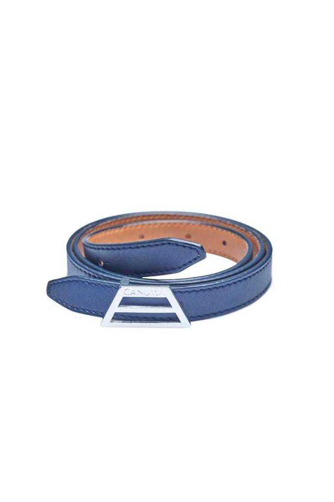 Adapt Reversible Belt: Black/Red + Camel/Blue from CANUSSA