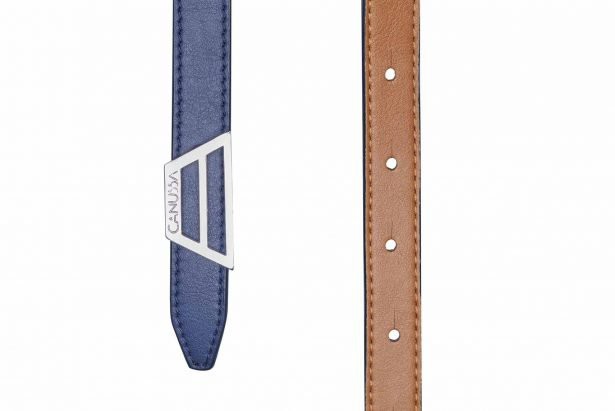 Adapt reversible belt – Camel/Blue from CANUSSA