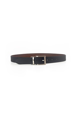 Reverse reversible belt – Black/Hazelnut from CANUSSA