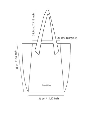 Tote XXL shoulder bag - Camel from CANUSSA
