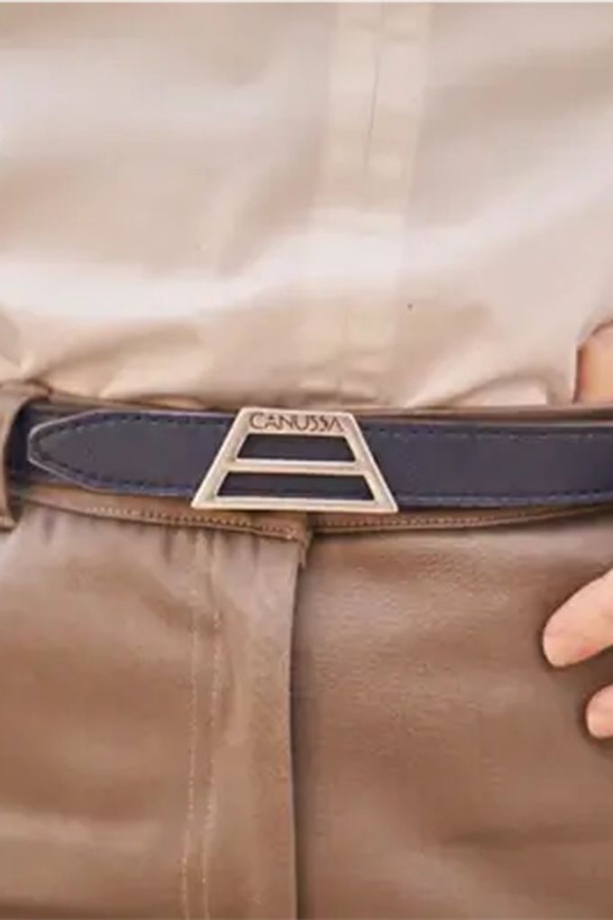 Adapt reversible belt – Camel/Blue from CANUSSA