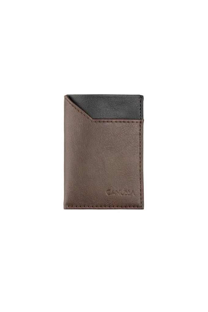 Slim card holder - Brown/Black B2B from CANUSSA